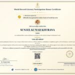 Golden Book of World Records में दर्ज हुआ नकुड़ के साहित्यकार सुनील कुमार खुराना का नाम
